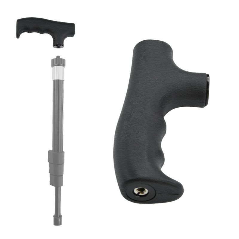 CamDesign Monopod Handle Adapter Walking Stick Cane Monopod Head Attachment Converter Trekking Pole Handle Grip for Hiking Climbing Photography - Image 1